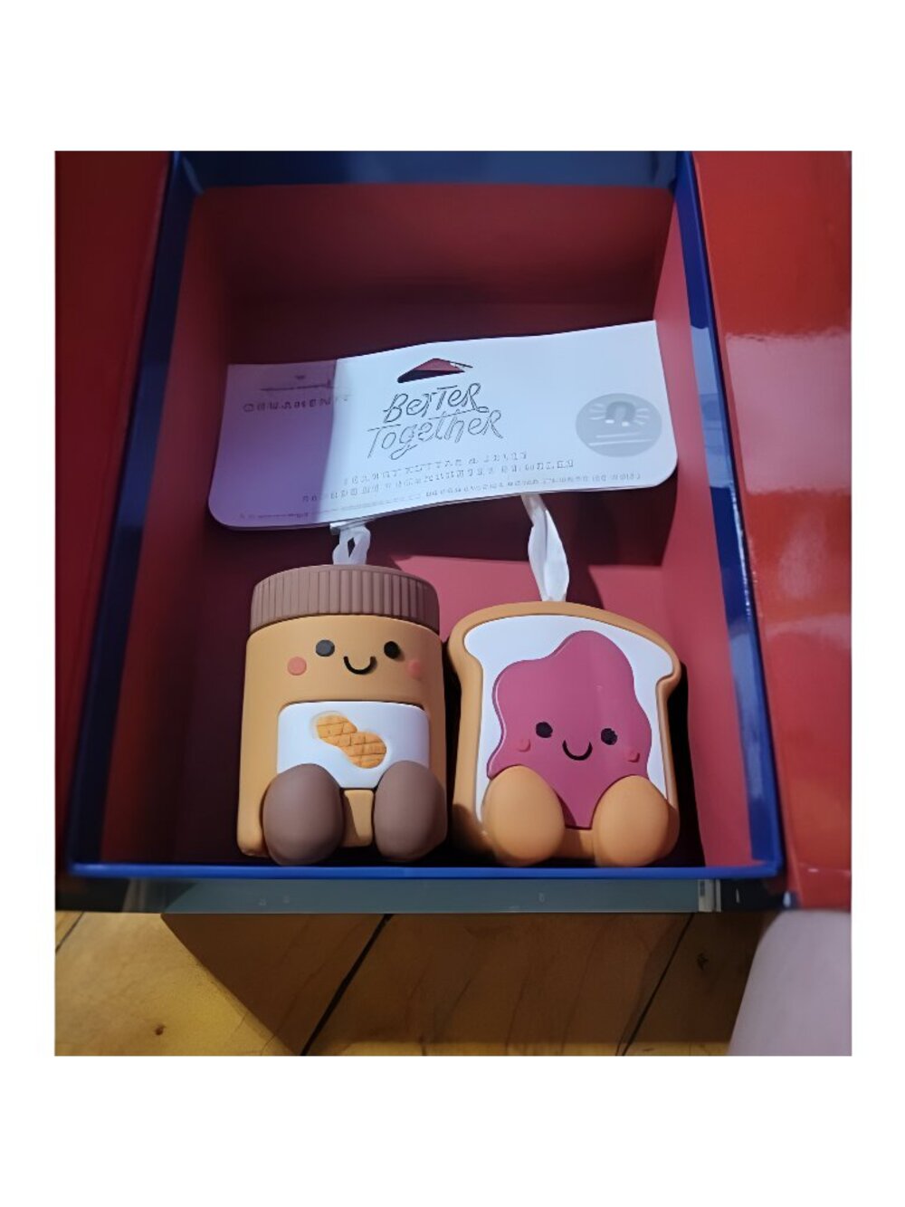 Better Together Peanut Butter & Jelly Magnetic Christmas Ornaments